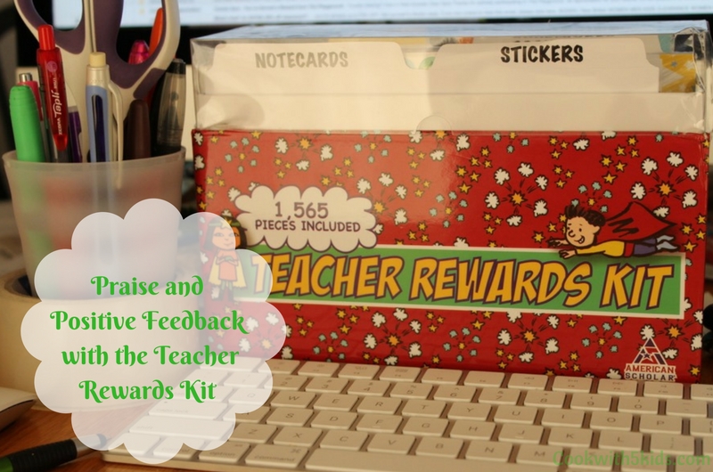 Positive Feedback with the Teacher Rewards Kit full review at www.cookwith5kids.com