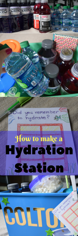 Make a Hydration Station with DASANI, vitaminwater Zero, and powerade ZERO and via Cookwith5kids @cookwith5kids mom blog #shop
