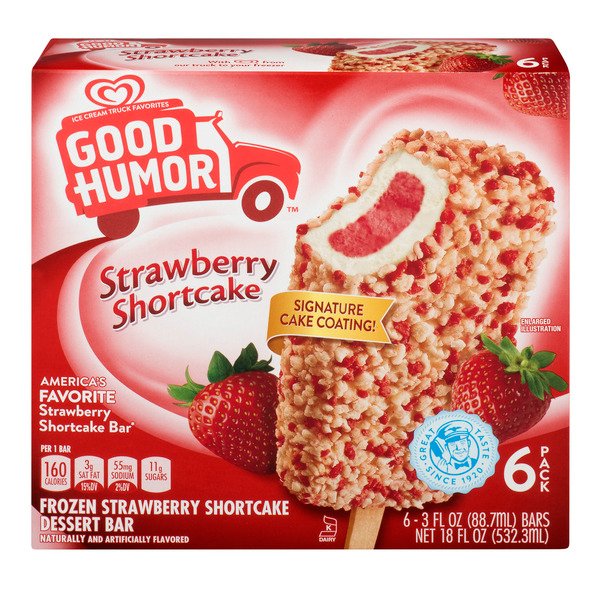strawberry shortcake good humor bars