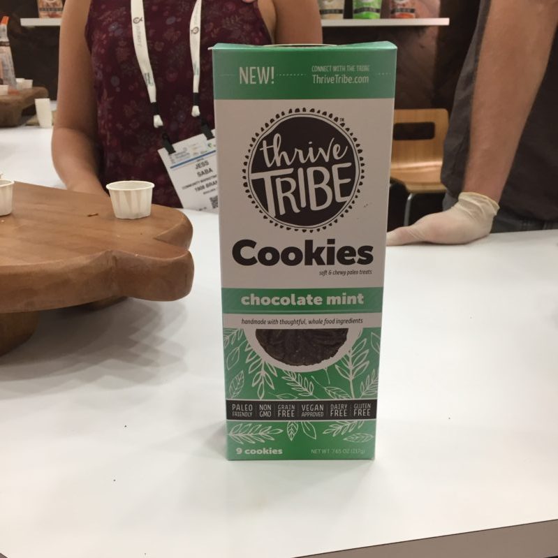 Thrive Tribe Mint Chocolate Vegan Gluten free cookies, from #ExpoEast ExpoBlogger Full story at www.cookwith5kids.com