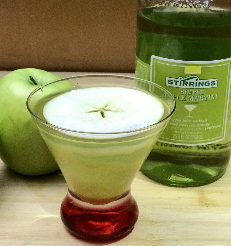 caramel apple martini easy to make with stirrings drink mix
