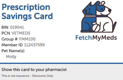 Fetch My meds: a free discount program for pet medications via Cookwith5kids @cookwith5kids mom blog