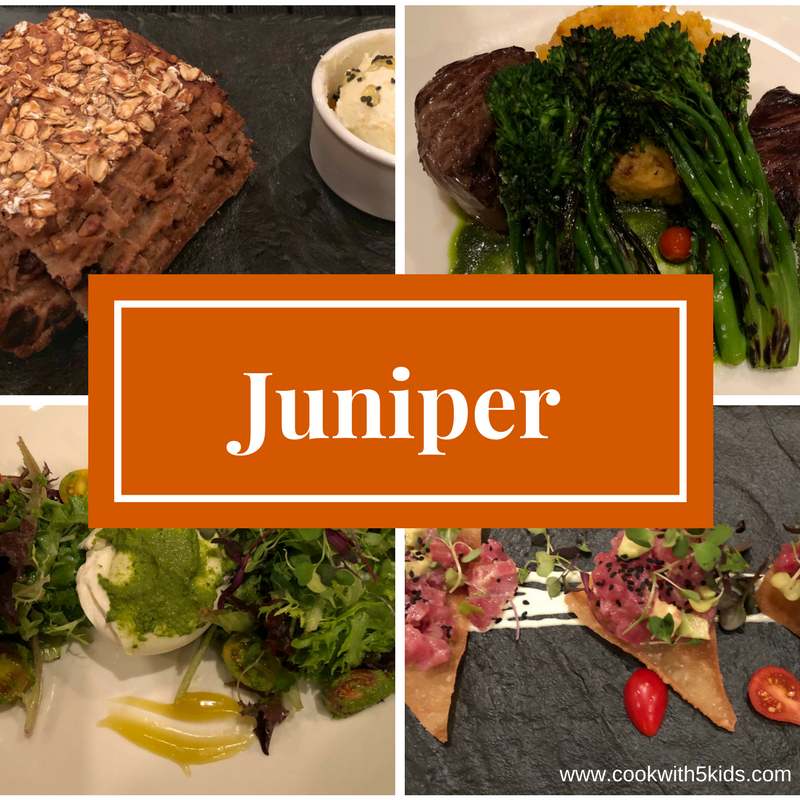 Fine Dining at Juniper restaurant at Fairmont DC hotel in Georgetown