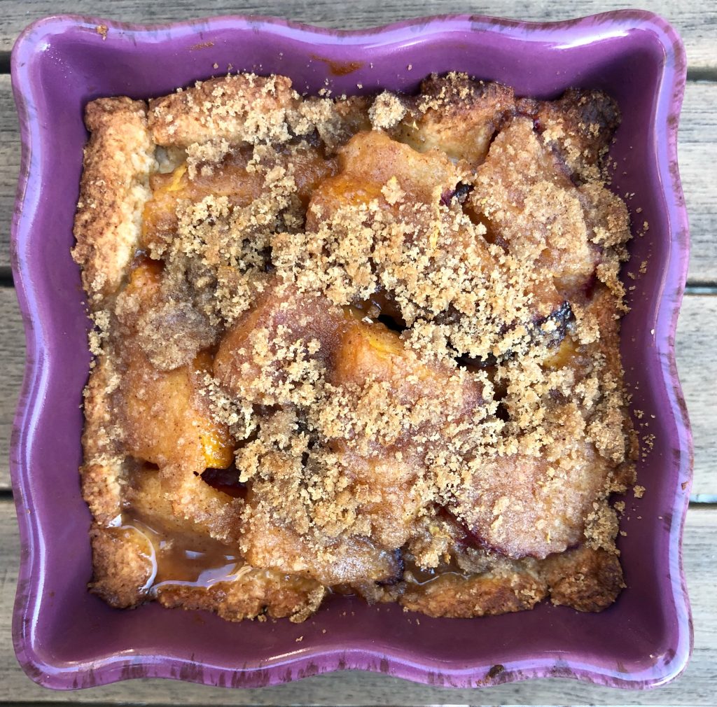 personal stone fruit pie made with allulose