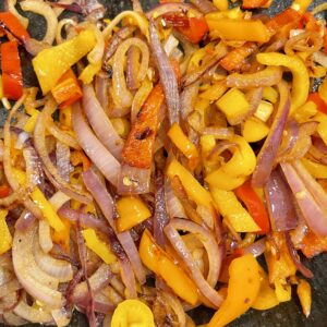 sauteed peppers and onions